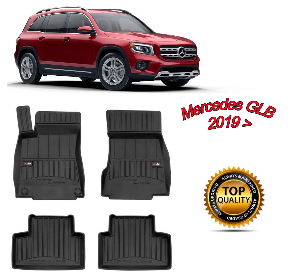 TIPSKI GUMENI PREMIUM 3D TEPISI ZA MERCEDES  GLB 2019 >